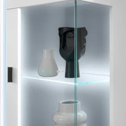 Best Beleuchtete Design TV Wohnwand in Weiß - Tirol (vierteilig) Wohnwände