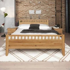 Discount Besucherbett Masdamos aus Wildeiche Massivholz Betten