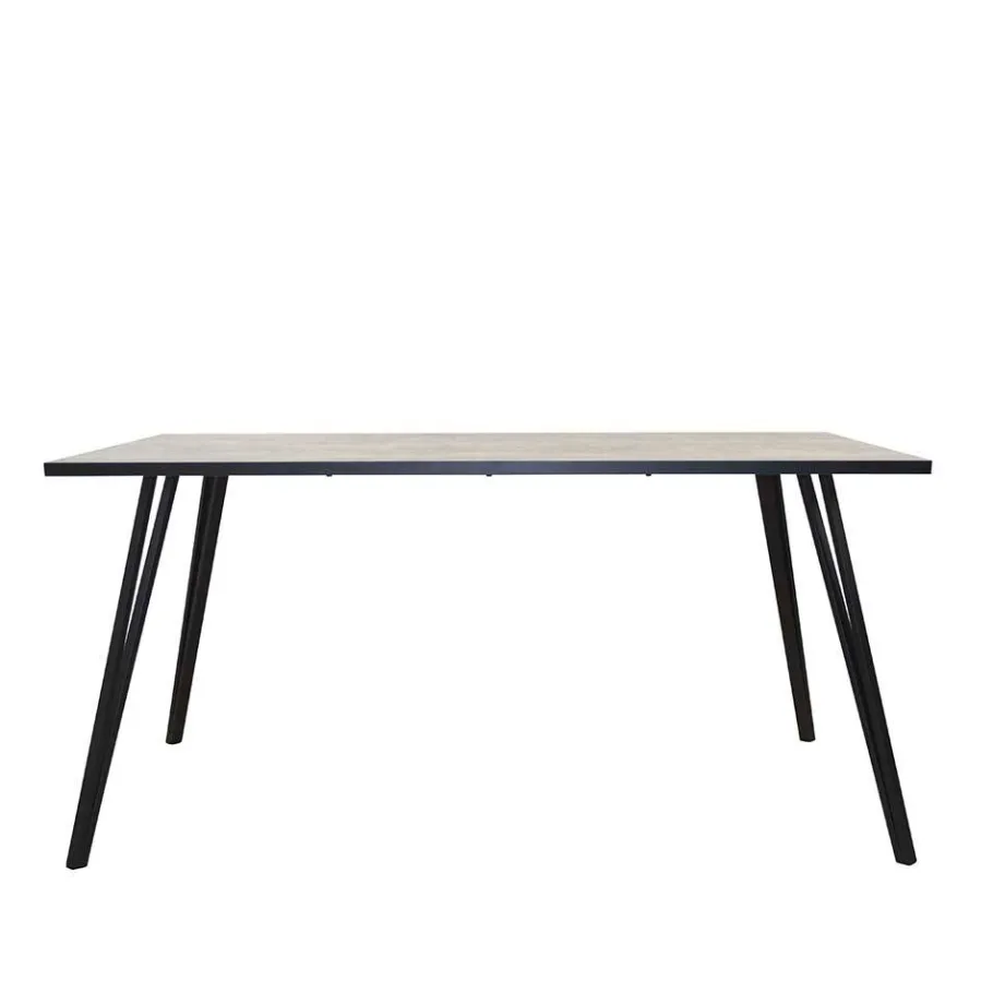 Clearance Beton Optik Tisch & Schwingstühle - Grenados (fünfteilig) Sitzgruppe