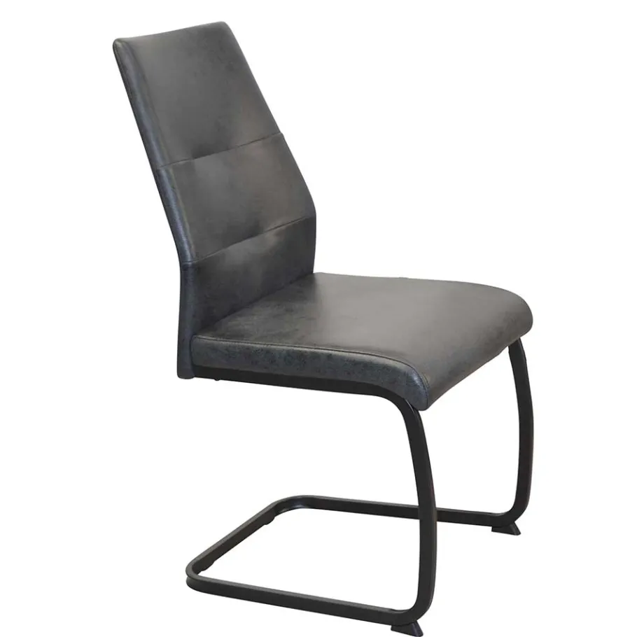 Clearance Beton Optik Tisch & Schwingstühle - Grenados (fünfteilig) Sitzgruppe