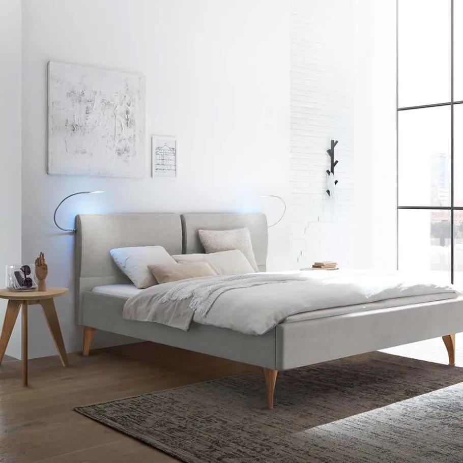 Best Bett im Skandinavischen Stil in Grau - Zeilo Betten
