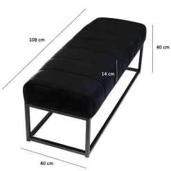 Sale Bettbank in Schwarz - Ennis Sitzbank