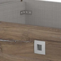 Best Bettgestell in Holz verwittert Eiche Dekor - Liesca Betten