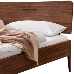 Clearance Bettgestell in 140x200 aus Nussbaum Massivholz - Vaslui Betten