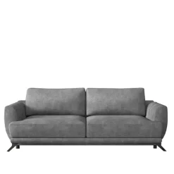 Clearance Bettsofa in Grau Stoff in Vintage Optik - Salcina Betten|Sofas