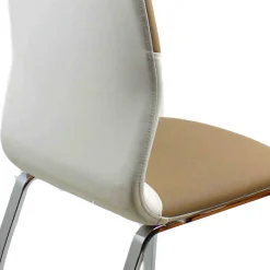 Sale Braun Weiße Tischgruppe Sisela mit ausziehbarem Tisch (fünfteilig) Sitzgruppe