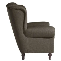 Discount Brauner Federkernsessel im Chesterfield Look - Palencia Sessel