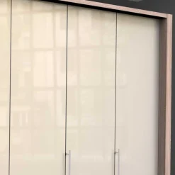 Best Breiter Falttüren-Schrank in Creme - Rativian Kleiderschränke