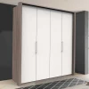 Best Breiter Schlafzimmerschrank mit weißen Falttüren - Tivierto Kleiderschränke|Schränke