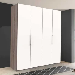 Best Breiter Schlafzimmerschrank mit weißen Falttüren - Tivierto Kleiderschränke|Schränke