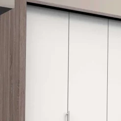 Best Breiter Schlafzimmerschrank mit weißen Falttüren - Tivierto Kleiderschränke|Schränke