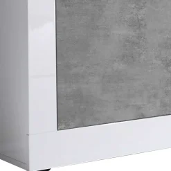 Best Breites TV Board in Weiß HG & Betonoptik - Narandu Tv & Hifi-Möbel