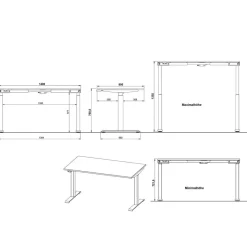 Best Bürotisch elektrisch höhenverstellbar - Espnoz Tische