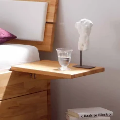 Clearance Buche Massivholzbett Gulmez inklusive Bettkästen mit gedämpftem Selbsteinzug Betten