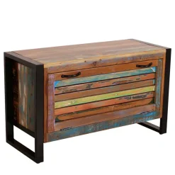 Bunte Flurmöbel im Shabby Chic - Vosbadus (vierteilig) Garderoben