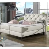 Chesterfield Kunstlederbett in Creme - Micerdo Betten