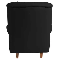 Best Chesterfield Polstersessel in Schwarz Kunstleder - Centurion Sessel