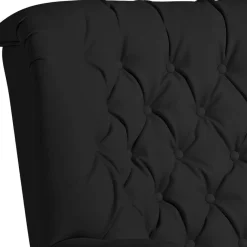 Best Chesterfield Polstersessel in Schwarz Kunstleder - Centurion Sessel