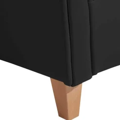 Best Chesterfield Polstersessel in Schwarz Kunstleder - Centurion Sessel