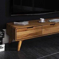 Clearance 134cm breites TV Board aus geölter Wildeiche - Eavy Tv & Hifi-Möbel|Lowboards