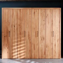 New 246cm Falttüren-Kleiderschrank Wildeiche - Mascadona Kleiderschränke