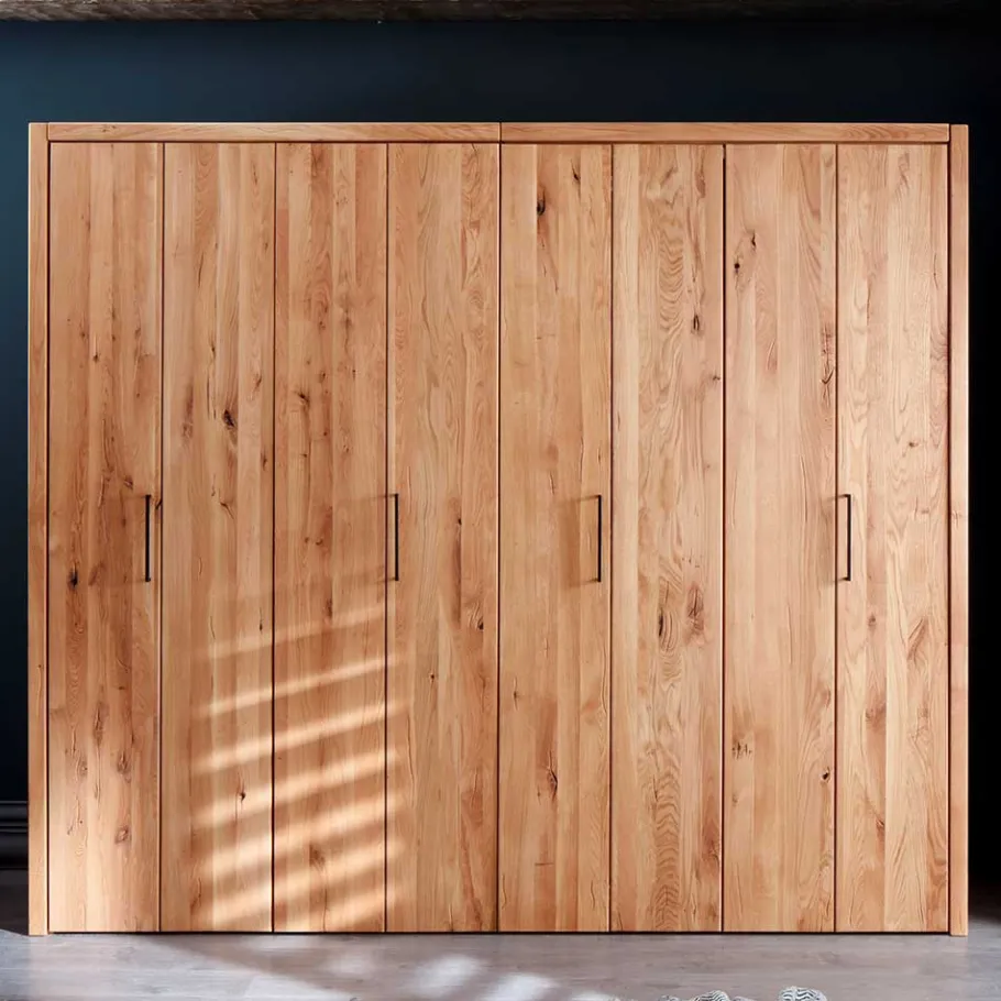 New 246cm Falttüren-Kleiderschrank Wildeiche - Mascadona Kleiderschränke