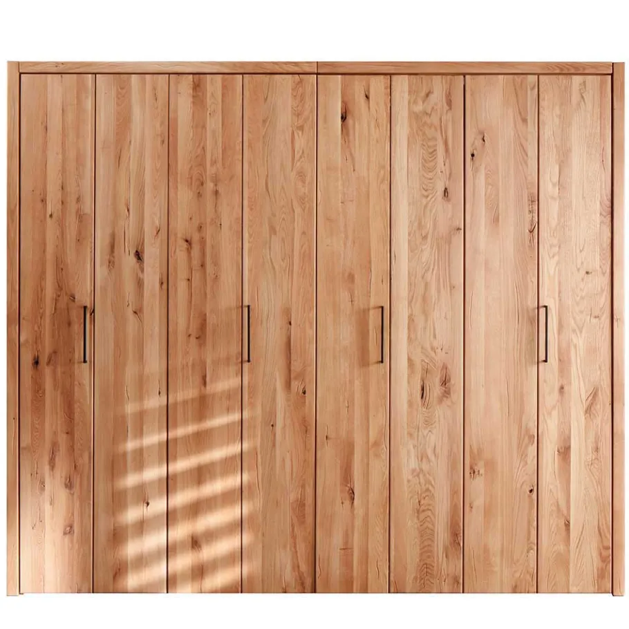 New 246cm Falttüren-Kleiderschrank Wildeiche - Mascadona Kleiderschränke