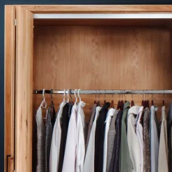 New 246cm Falttüren-Kleiderschrank Wildeiche - Mascadona Kleiderschränke