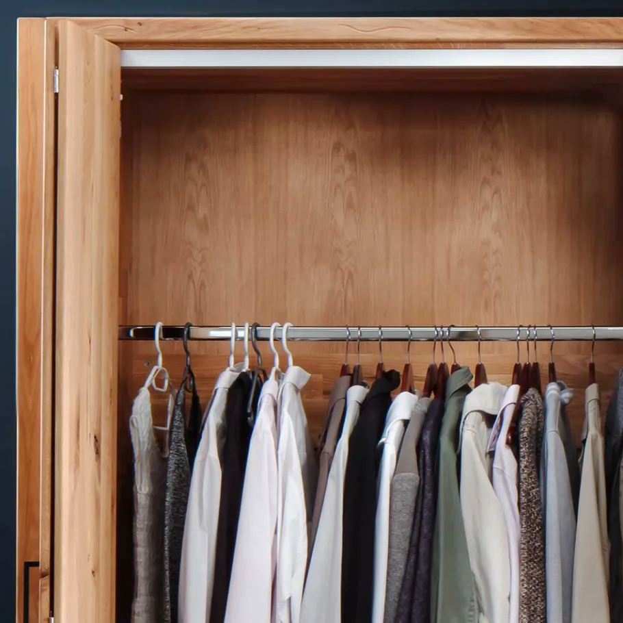 New 246cm Falttüren-Kleiderschrank Wildeiche - Mascadona Kleiderschränke