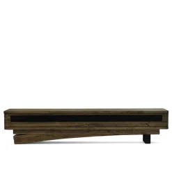 42cm hohes Design TV Board in Wengefarben - Kanama Tv & Hifi-Möbel|Lowboards