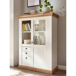 Best 356cm Landhaus Wohnwand Set - Diatara (dreiteilig) Wohnwände