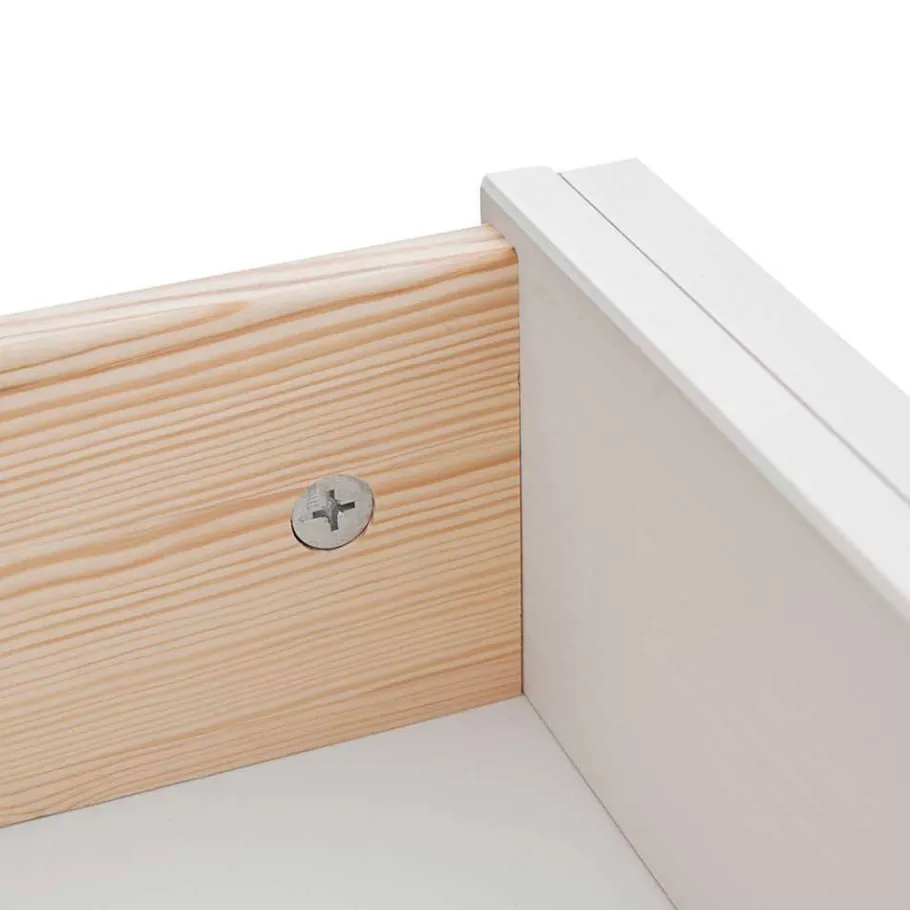 130cm Landhauskommode mit Glaseinsatz - Manipur Sideboards