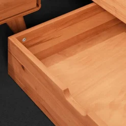 Best 220cm langes Bett aus geölter Kernbuche - Junola VI Betten