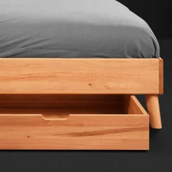 210cm langes Doppelbett Gestell aus Holz - Junola Betten