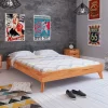 190cm langes Kernbuche Bett ohne Kopfteil - Junola I Betten