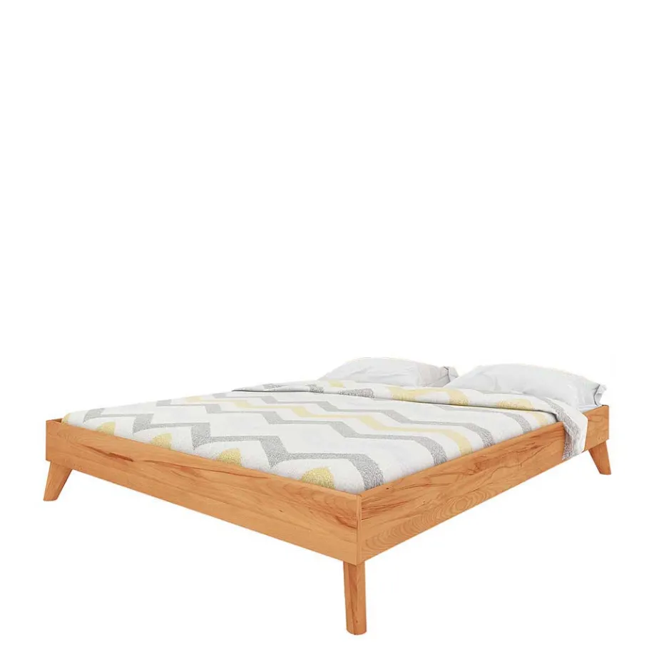 190cm langes Kernbuche Bett ohne Kopfteil - Junola I Betten