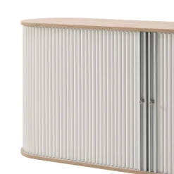 196cm Rollladen Sideboard in Weiß Eiche - Bassy Sideboards