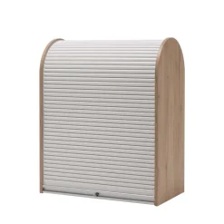 196cm Rollladen Sideboard in Weiß Eiche - Bassy Sideboards