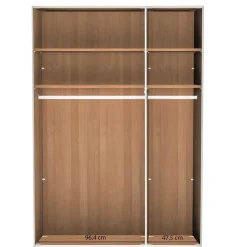 New 150cm Schlafraum Kleiderschrank 3-türig - Emdsiva Kleiderschränke|Schränke
