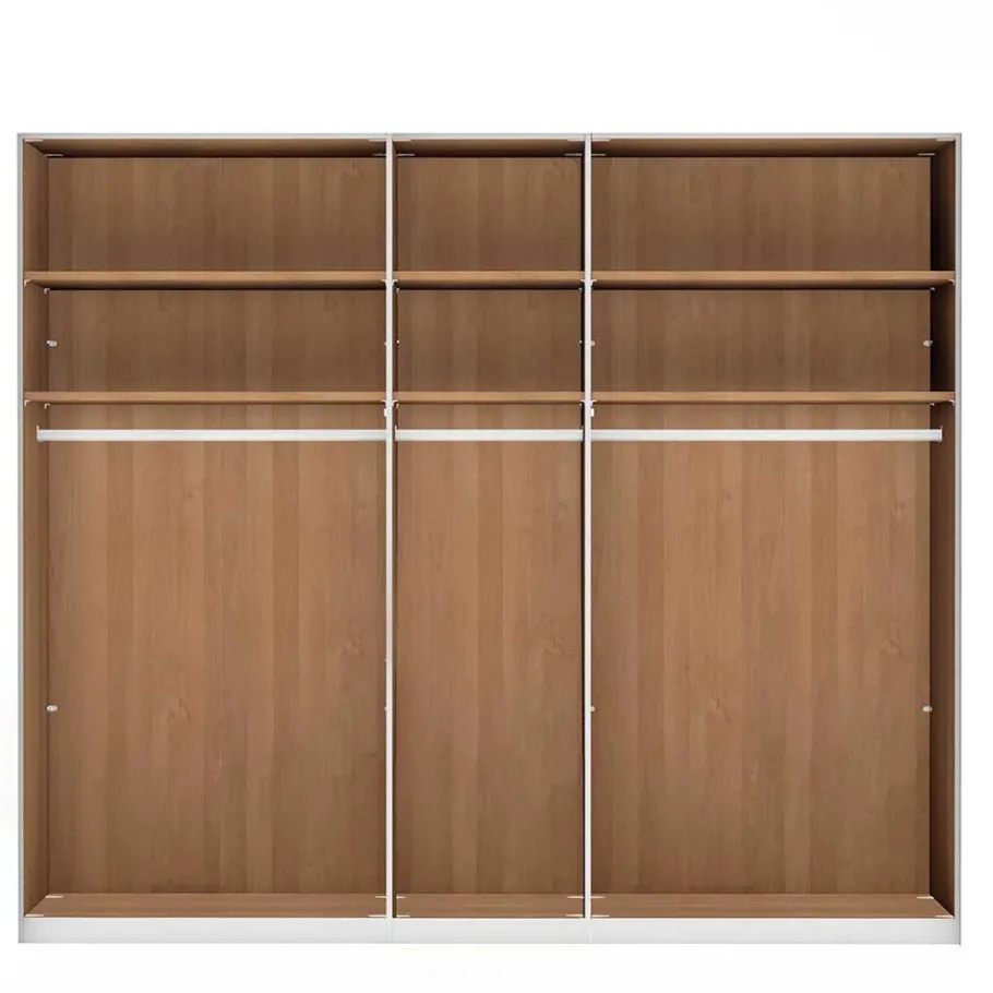 Outlet 250cm Schlafzimmer Kleiderschrank mit 5 Türen - Emdsiva Kleiderschränke