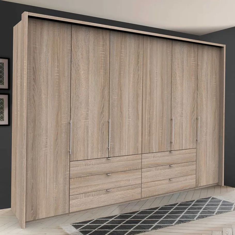 Online 300cm Schlafzimmerkleiderschrank mit Holzdekor - Zayun Kleiderschränke|Schränke