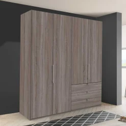 Online 200cm Schlafzimmerschrank mit Folierung Holzoptik - Crenba Kleiderschränke|Schränke