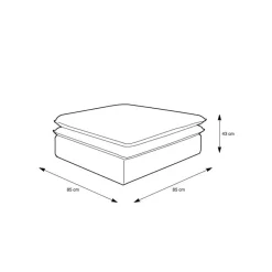 Discount Cord Polstersessel mit Hocker Set - Tessina (zweiteilig) Sessel