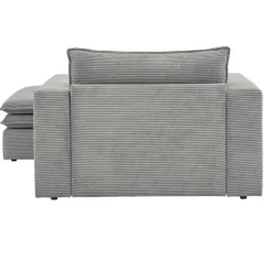Discount Cord Polstersessel mit Hocker Set - Tessina (zweiteilig) Sessel
