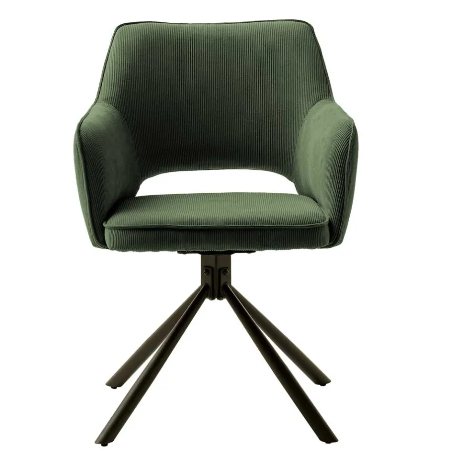Hot Cord Tischsessel in Oliv Grün - Emilio (2er Set) Stühle