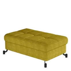 Best Couchhocker in Currygelb Stoffbezug - Tobrina Hocker