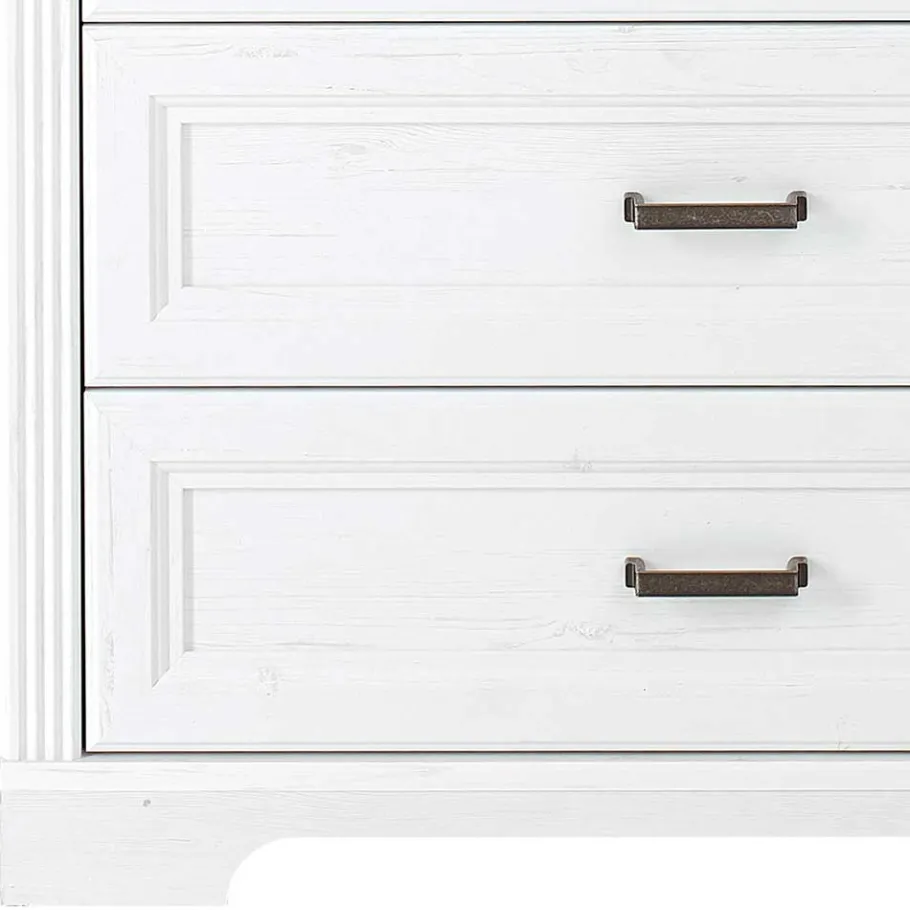 Best Country Style Hochkommode mit fünf Schubladen - Mehady Kommoden