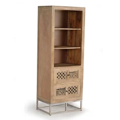 Sale Design Bücherregal aus Mangobaum Massivholz - Valuta Vitrinen|Regale