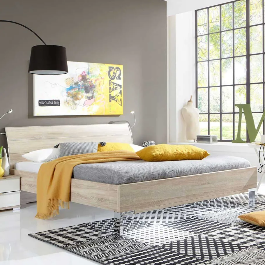 Best Design Bett Agosta in Eiche Sägerau Betten