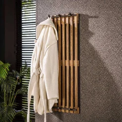 Best Design Garderobe aus Mangoholz in Sand - Laan Garderoben